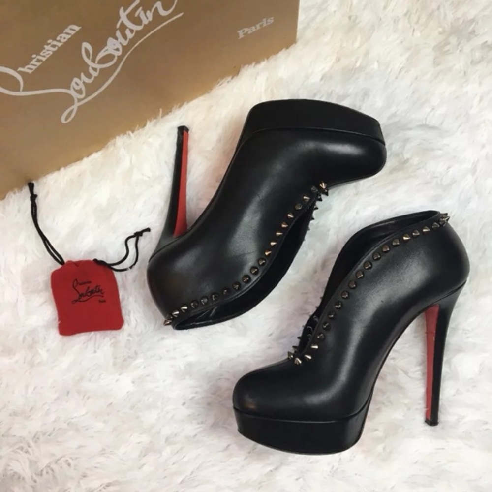 Christian Louboutin Studded Miss Fast Bootie - Picture 1 of 8